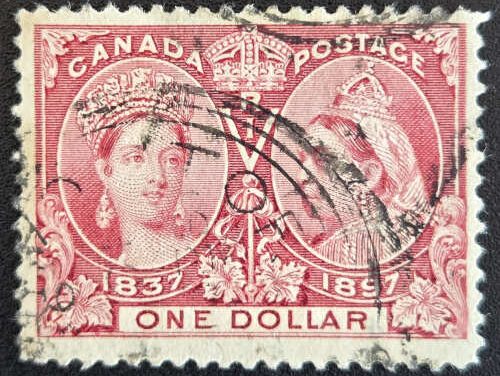 Canada #61 F/VF Used 1897 $1 Jubilee