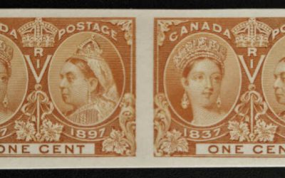 Canada #51P VF 1897 1c Plate Proof Pair, 2000 issued