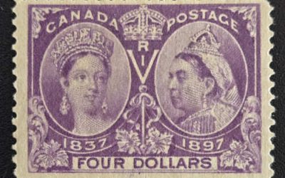 Canada #64 VF Mint HHR 1897 $4 Jubilee, 14,500 issued