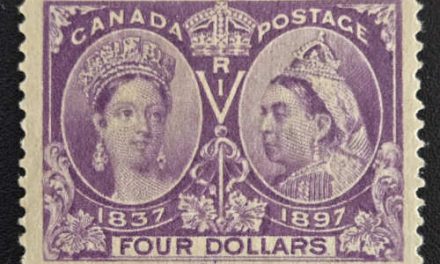 Canada #64 VF Mint HHR 1897 $4 Jubilee, 14,500 issued