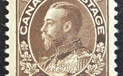 Canada #108 VFNH 1918 3c Wet Printing Admiral $150