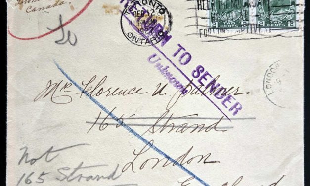 Dead Letter Office 12 Deb 1927 2c Returned Toronto Cover to UK