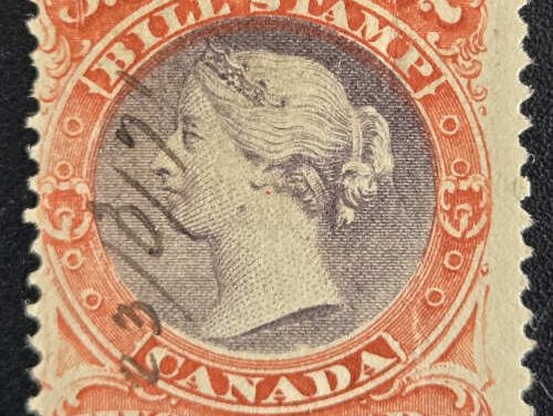 Canada #FB35 Fine Used 1865 $2 Bill stamp