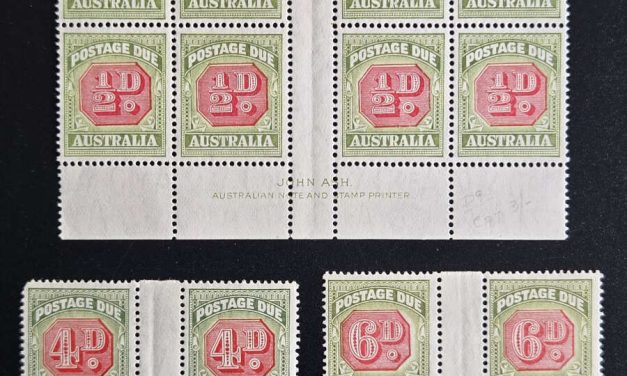 Australia #J64, J68-9 NH 1938 Inscription Gutter Blk trio (20)