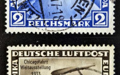 Germany #C44-C45 Used 1933 Zeppelin Airmail duo
