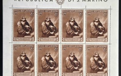 San Marino #B25 NH 1944 St Marinus Semipostal Sheet (8)