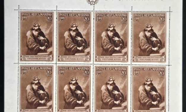 San Marino #B25 NH 1944 St Marinus Semipostal Sheet (8)