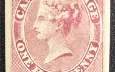 Canada #8 Fine Mint 1857 1/2d shade