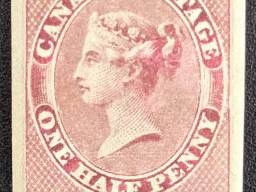 Canada #8 Fine Mint 1857 1/2d shade
