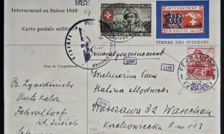 Switzerland 20 Feb 1941 Internment Military Postcard to Warsaw (3)