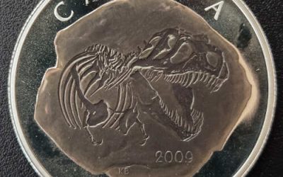 Canada Proof 2009 fine Silver $4 T-Rex #5630/13572
