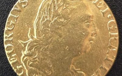 G.B. VF 1776 George III Gold Spade Guinea .2462oz AGW