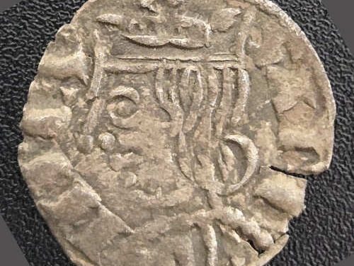 Castile & Leon 1333-1350 .67gm 18mm Alfonso XI Silver Dinero