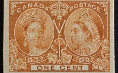 Canada #51P VF 1897 1c Jubilee Plate Proof, 1000 made