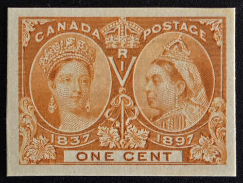 Canada #51P VF 1897 1c Jubilee Plate Proof, 1000 made