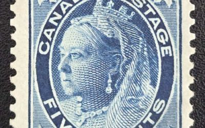 Canada #70 Unu 1897 5c QV Leaf