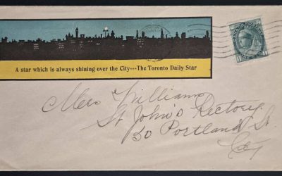 Toronto Daily Star #75 unsealed 1c local colour Advertising Cover