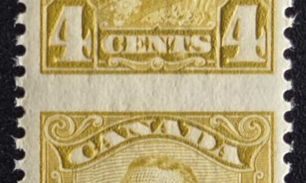 Canada #152c NH 1929 4c Perf by Imperf Pair, 250 made