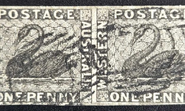 Western Australia #1 Fine Used 1854/1857 1d Black Swan Pr