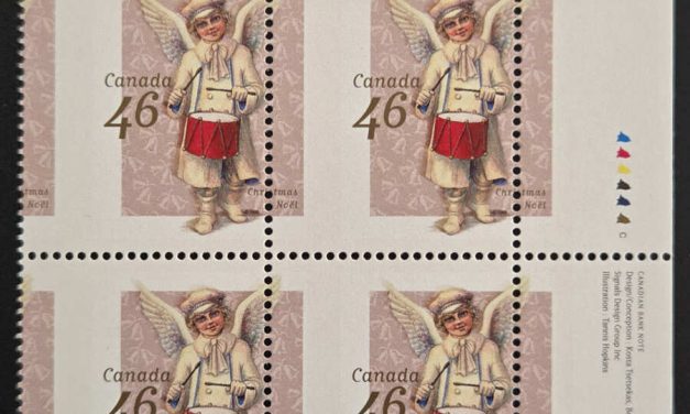 Canada #1815 Never Hinged 1999 46c Christmas Misperf Plate Block