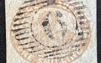 Western Australia #5 Fine Used 1854/57 1/- Swan