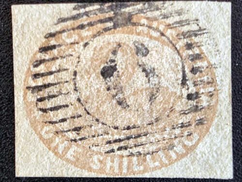 Western Australia #5 Fine Used 1854/57 1/- Swan