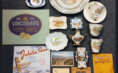 Vancouver boxed 19 piece pre-war Souvenir collection incl paper ephemera,