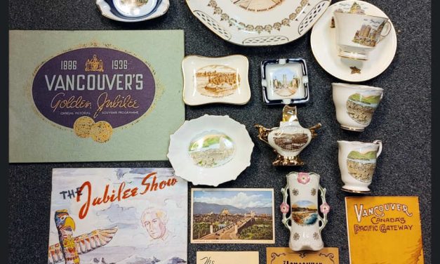 Vancouver boxed 19 piece pre-war Souvenir collection incl paper ephemera,