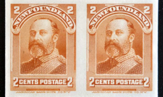 Newfoundland #81P VF 1897/1901 2c dual Imprint Pl. Proof Pair