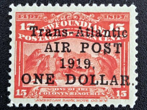 Newfoundland #C2c Mint streaky gum $1 w/ shift and doubling