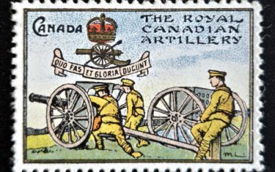 Royal Canadian Artillery Unu colour Delandre Military Cinderella