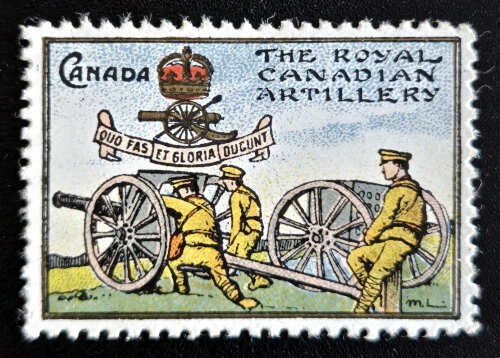 Royal Canadian Artillery Unu colour Delandre Military Cinderella