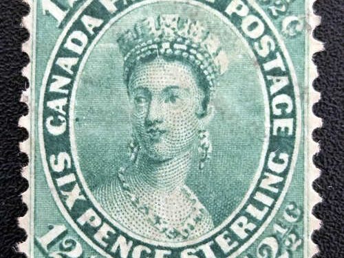 Canada #18 Fine Unu 1859 12.5c shade