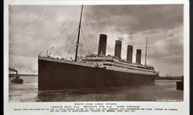 White Star Liner Titanic 23 Jul 1912 1/2d real photo Postcard