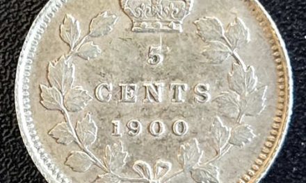 Canada XF 1900 Round 0 QV Silver 5 Cents