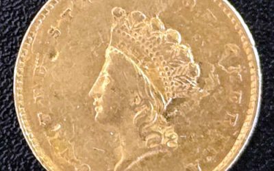 U.S.A. VF 1855 Princess Gold $1 .o4837oz AGW