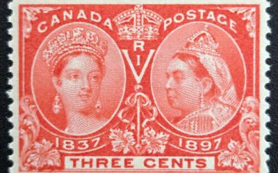 Canada #53i VFNH 1897 3c Jubilee