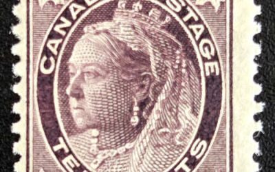 Canada #73 Fine Never Hinged 1897 10c QV Maple Leaf