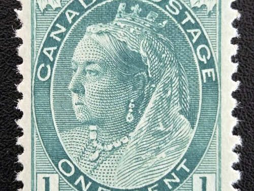 Canada #75 VFNH 1898 1c QV Numeral shade