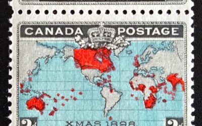 Canada #86b Never Hinged 1898 2c Map sheet margin Pair w/ shifts