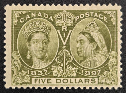 Canada #65 Fine Unu 1897 $5 Jubilee