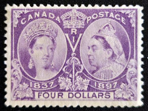 Canada #54 Fine Mint 1897 $4 Jubilee