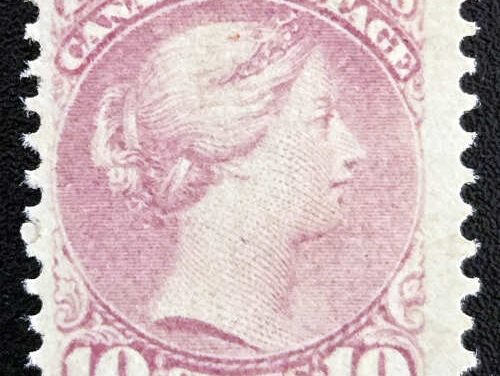 Canada #40 Fine Unu 1877 10c SQ shade