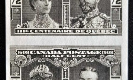 Canada #96ii VF Unu 1908 1/2c Quebec Imperf Pair, 110 made