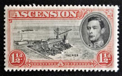 Ascension #42b VF Mint 1938/51 1.5d George VI SG#40a