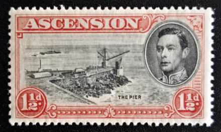 Ascension #42b VF Mint 1938/51 1.5d George VI SG#40a