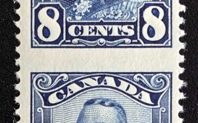 Canada #154c Mint one NH 1928 5c George V Perf by Imperf Pr