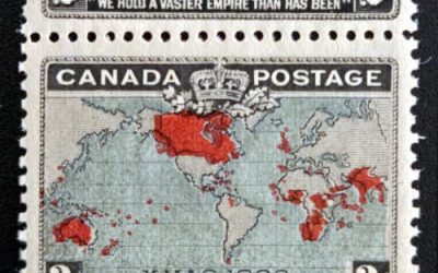 Canada #86 VFNH 1898 2c Map bottom margin Pair, shifts