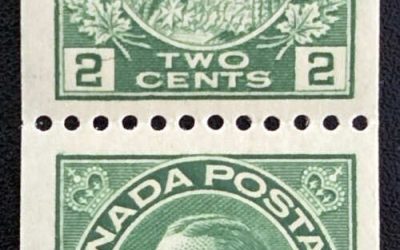 Canada #133 VFNH 1924 2c Admiral Coil Pair