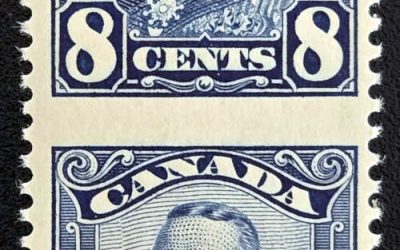 Canada #154c Never Hinged 1928 8c Perf by Imperf Pair